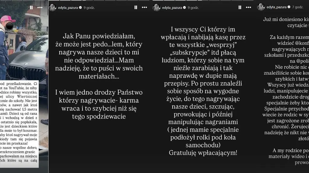 Edyta Pazura - afera pod szkołą, screeny