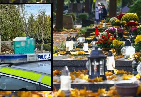 Na cmentarzu znaleziono niebezpieczny przedmiot