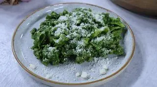 Pappardelle, jarmuż cavolo nero i kiełbasa