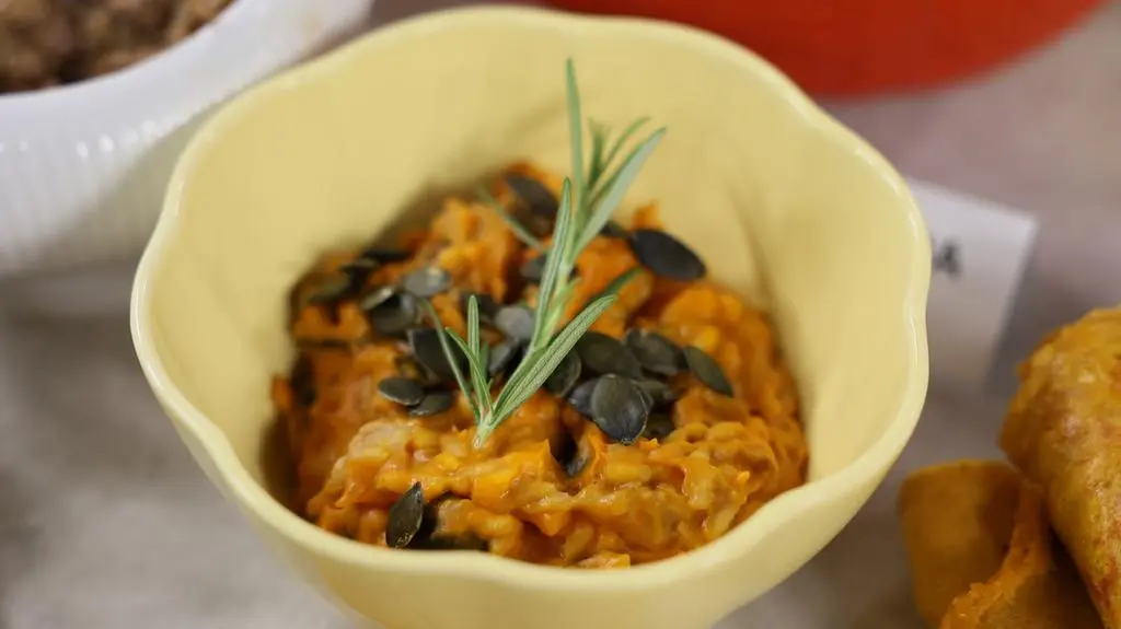 Risotto z dynią i grzybami jesiennymi