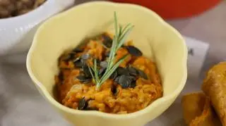 Risotto z dynią i grzybami jesiennymi