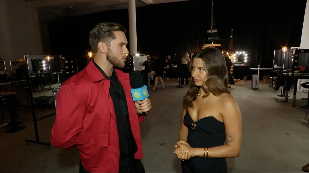 Julia Wieniawa w rozmowie z reporterem Dzień Dobry TVN. 