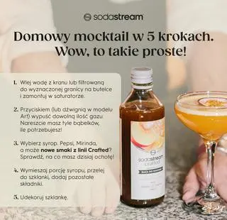 Domowy mocktail w 5 krokach. Wow, to takie proste! - infografika