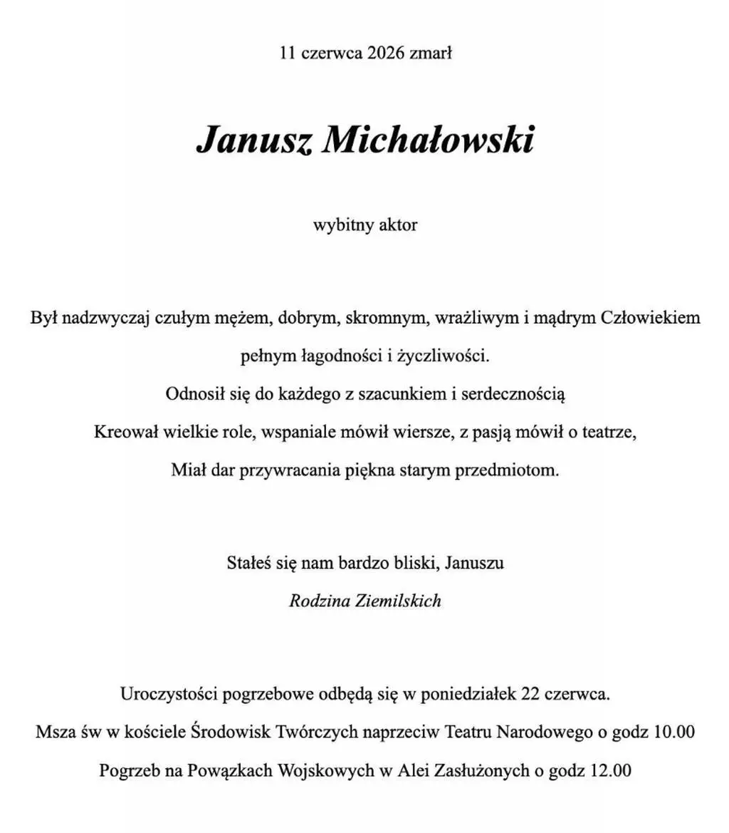 Pogrzeb Janusza Michałowskiego