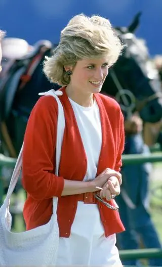 Księżna Diana na meczu polo w Windsorze