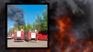 Gigantyczny pożar w Zabrzu