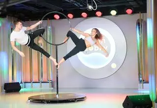 Igor Gajewski i Kamila Miszta trenują akrobatykę powietrzną