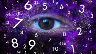 Ilustracja numerologiczna z okiem