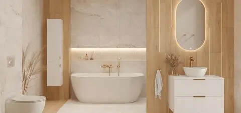 Łazienka pełna harmonii i stylu. Jak połączyć meble ryflowane z klasycznymi, eleganckimi dodatkami?