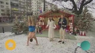 Mateusz Karbowy - wbiegł na Śnieżkę w samych spodniach