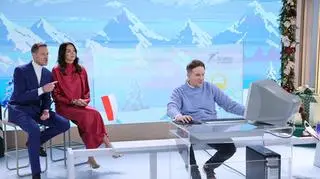 Pascal Brodnicki spróbował swoich sił w "Grze w Stocha". "Połamał się na skoczni"