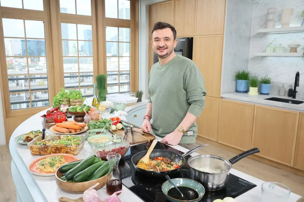 Grzegorz Zawierucha w kuchni Dzień Dobry TVN
