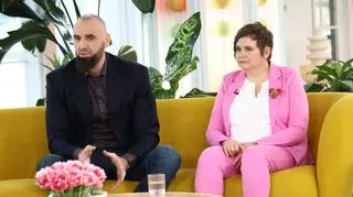 Marcin Gortat i Krystyna Romanowska