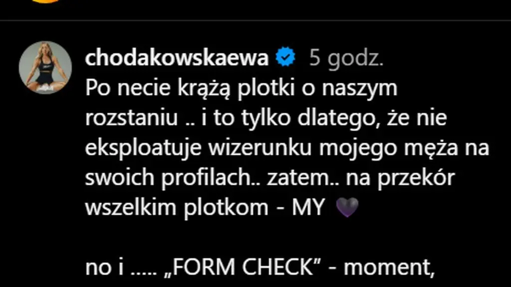 wpis Ewy Chodakowskiej