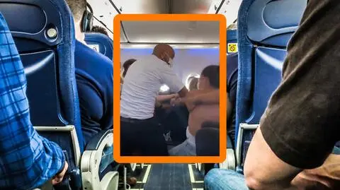 Awantura na pokładzie samolotu