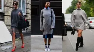 Modowe rozwiązanie na mroźne dni. Jak nosić sweter zamiast sukienki?