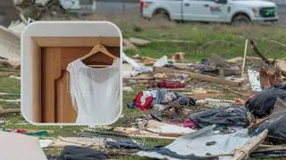 Tornado porwało jej suknię ślubną. Pamiątkową kreację odnalazł syn 