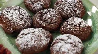 "Kładzione" ciasteczka mocno czekoladowe