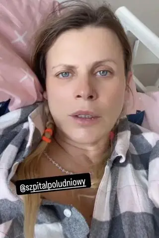 Maria Sadowska w szpitalu