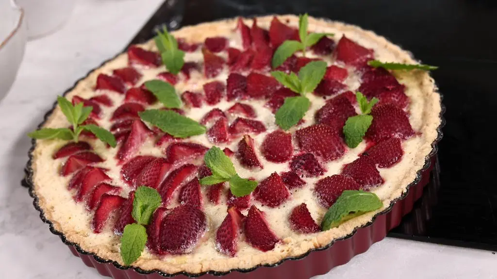Tarta truskawkowa flan 