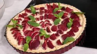 Tarta truskawkowa flan 