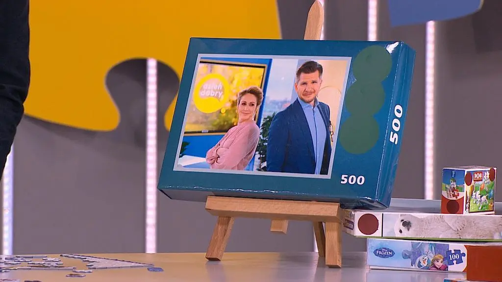 Puzzle przedstawiające prowadzących Dzień Dobry TVN