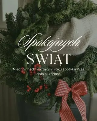 Pobierz kartkę świąteczną: wieniec