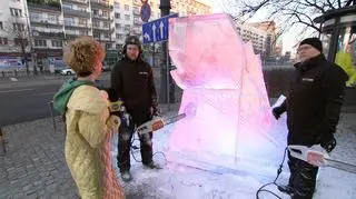 Mistrzowie i ich wyjątkowe rzeźby w lodzie. "Dla mnie to jest zawód i hobby"