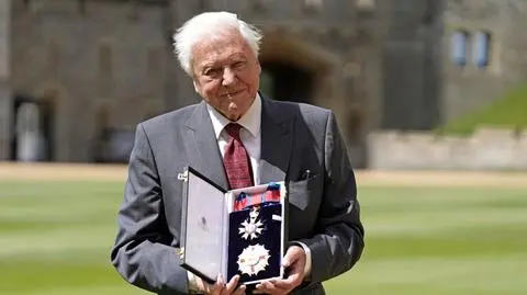 Sir David Attenborough posadził drzewo na cześć królowej Elżbiety II