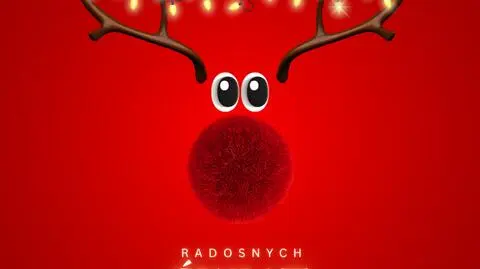Pobierz kartkę świąteczną Rudolf