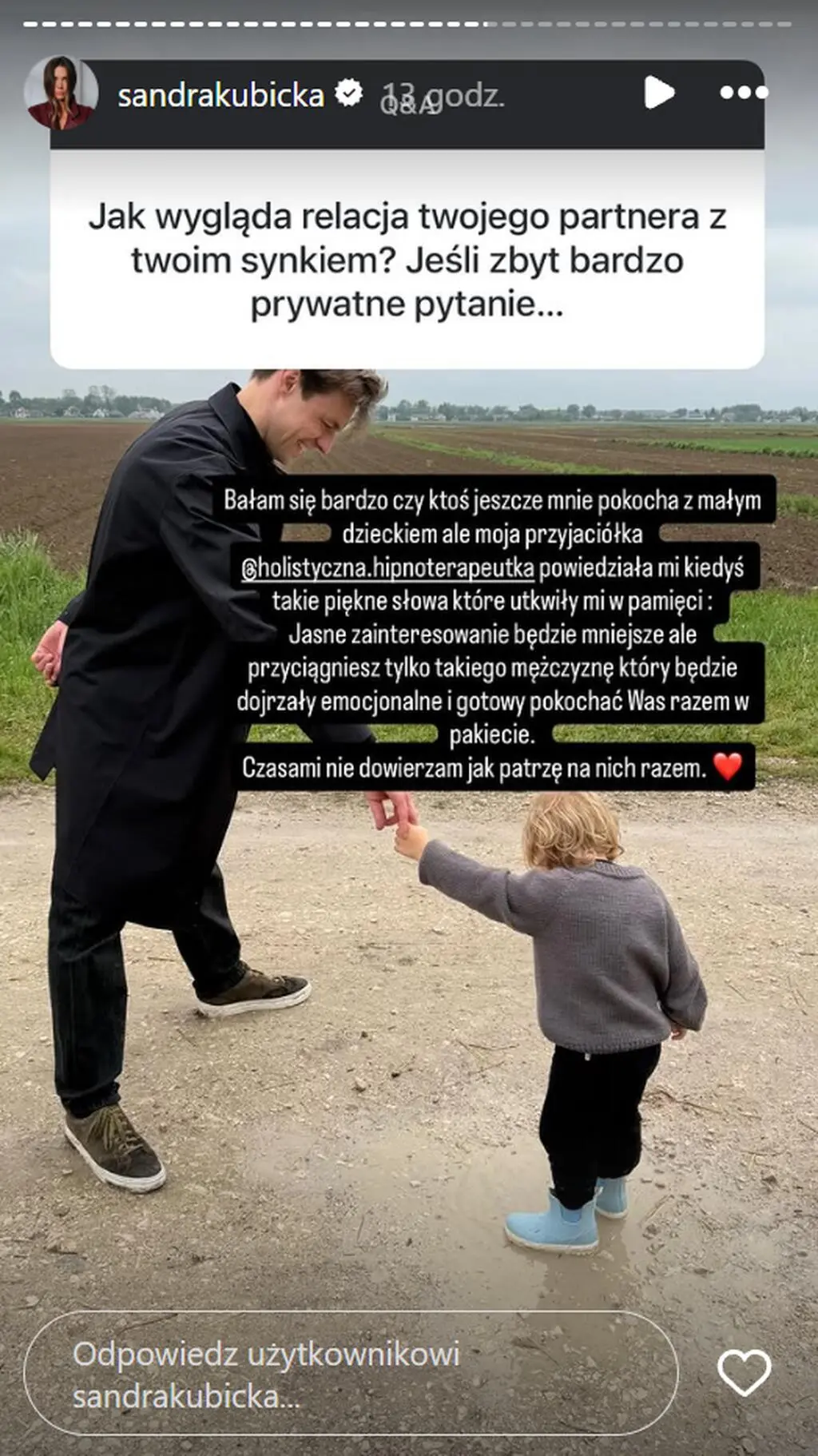 Adam Zaorski z synem Sandry Kubickiej
