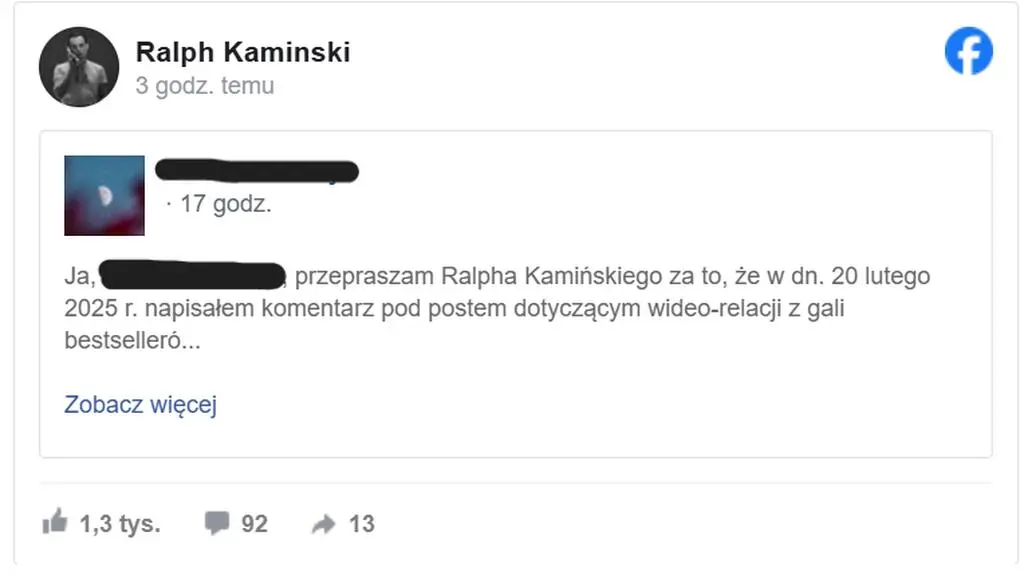 Post Ralpha Kaminskiego