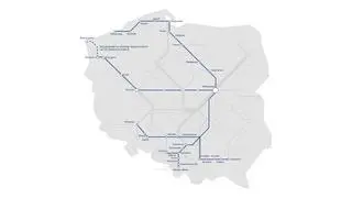 Mapka tras Pendolino