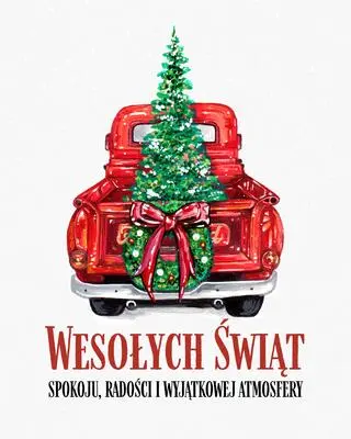 Pobierz kartkę świąteczną z autem