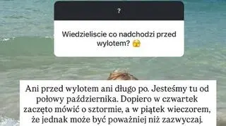 InstaStory Oli Żebrowskiej