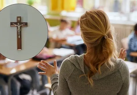 Miała wyrzucić krzyż do kosza na śmieci. Czy nauczycielka wróci do szkoły? Jest decyzja