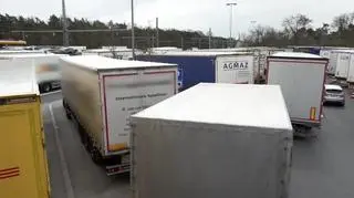 "Uwaga! TVN": Protest kierowców pracujących dla polskiej firmy