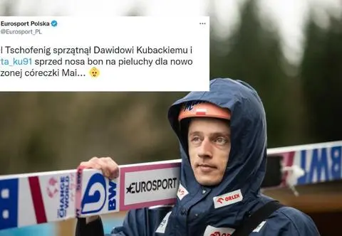 Austriacki skoczek "sprzątnął Dawidowi Kubackiemu bon na pieluchy". Co na to żona polskiego sportowca?