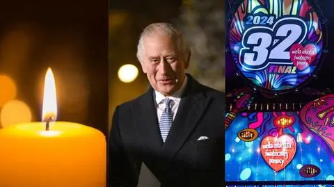 Król Karol III i księżna Kate wyszli ze szpitala, najdroższa aukcja na WOŚP 2024, nie żyje współtwórca serialu "Ostry dyżur"