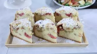 Ciasto ucierane z owocami pod kruszonką