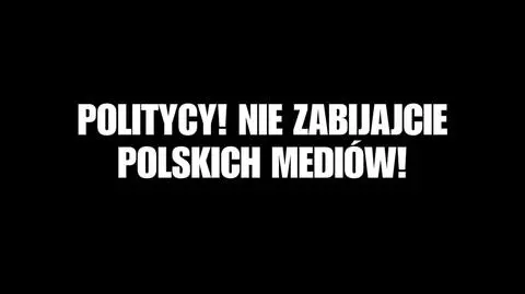 Dziennikarze wystosowali apel do polityków 