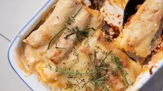 Zapiekane serowe cannelloni