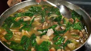 Perliczka w sosie śmietanowo-musztardowym