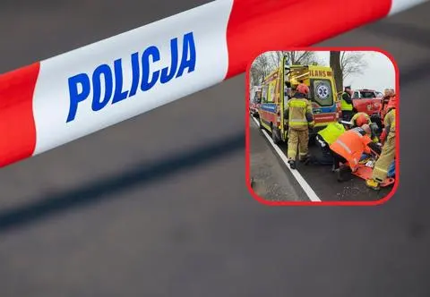 Auto z sześciorgiem dzieci uderzyło w drzewo. Na miejscu śmigłowce LPR 