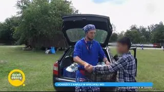 Uchodźcy z Afganistanu znaleźli schronienie w Suchym Borze. "Mówią, że nikt nie strzela. Mogą się wyspać"