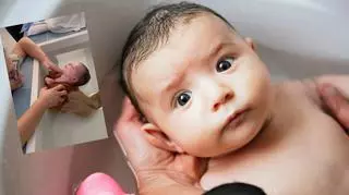 Położna pokazuje autorską metodę kąpieli noworodków. "Co za stres widzieć dziecko w takiej pozycji"