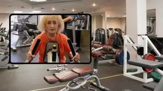 103-latka trenuje na siłowni nawet 4 razy w tygodniu. Ćwiczy w pełnym makijażu i biżuterii