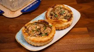 Mini tartaletki z gruszką i Gorgonzolą DOP dolce