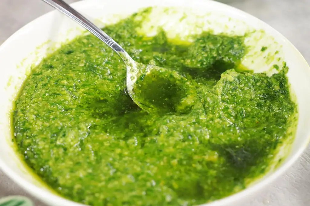 Pesto z czosnku niedźwiedziego