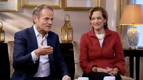 Donald Tusk i Anne Applebaum